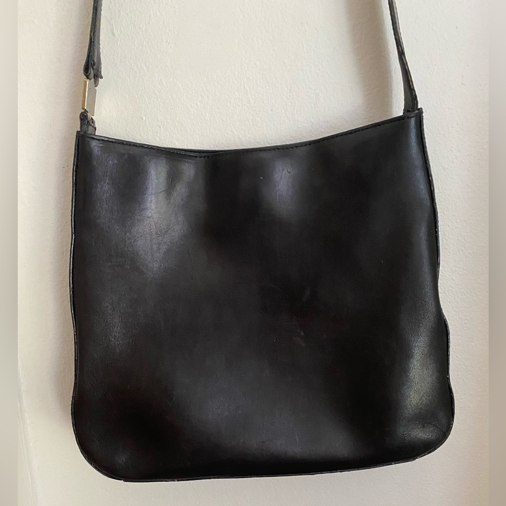 Ralph Lauren Black soft Leather Shoulder or Crossbody Bag - Picture 4 of 14